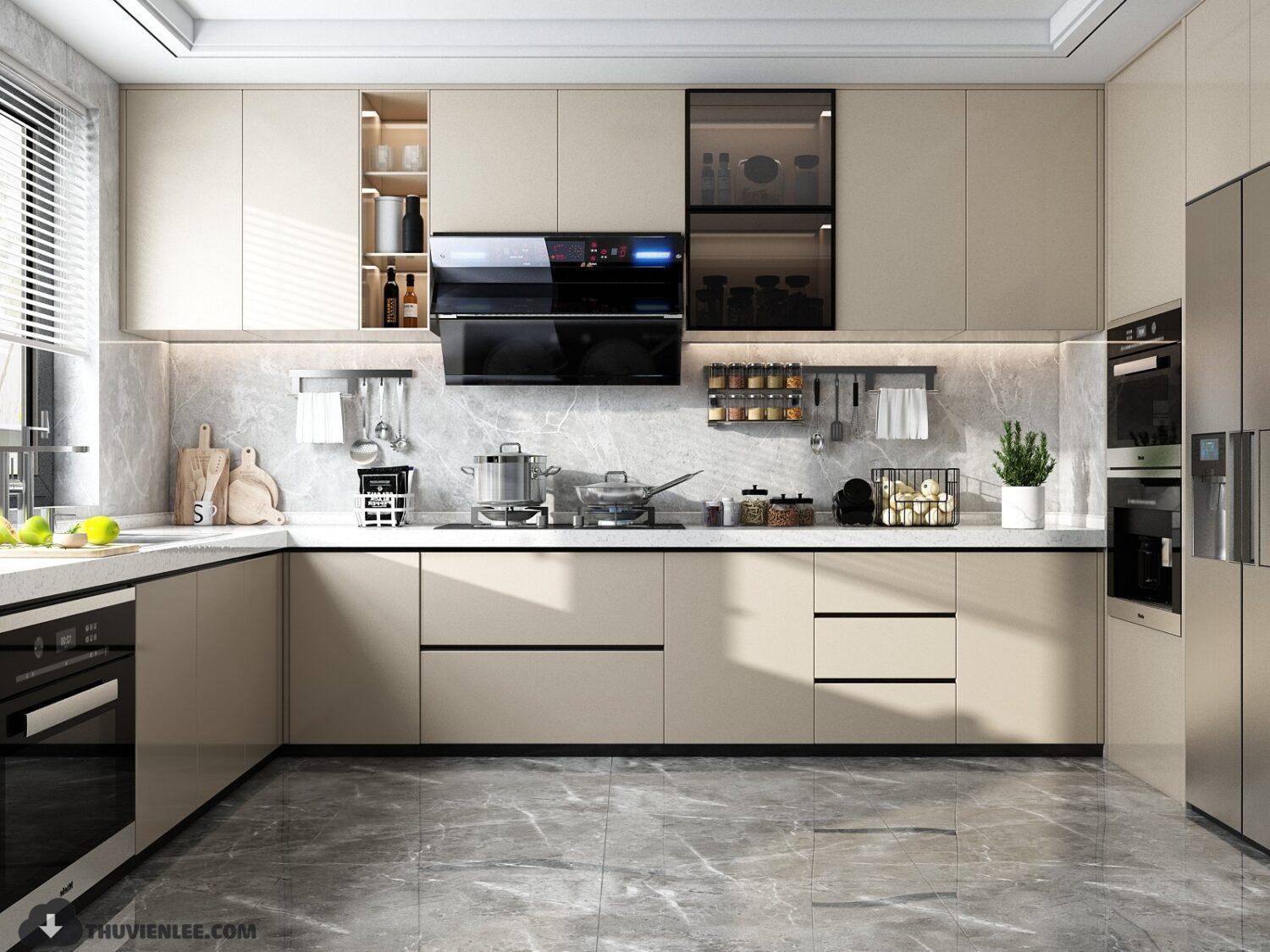 Kitchen — preview 1, by Huy Hieu Lee (3dzip)