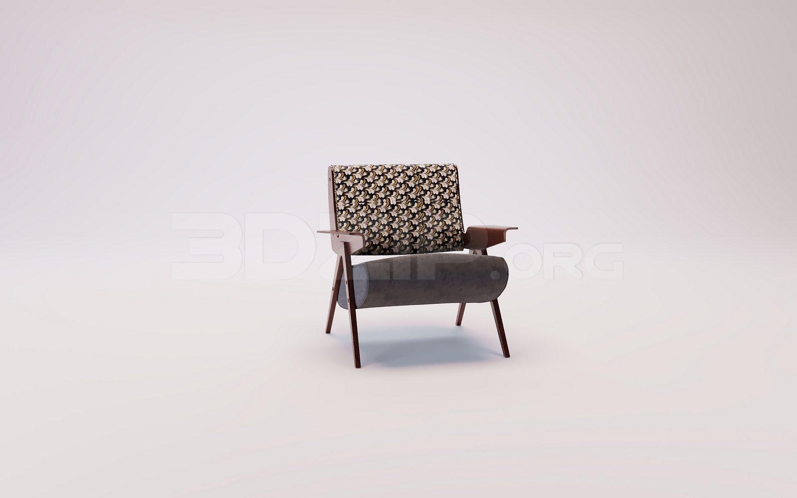 Armchair 3D Model for Interior Projects