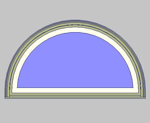 Kolbe Ultra Series Garden-Aire Sliding Patio Half-Circle Sash Set Units