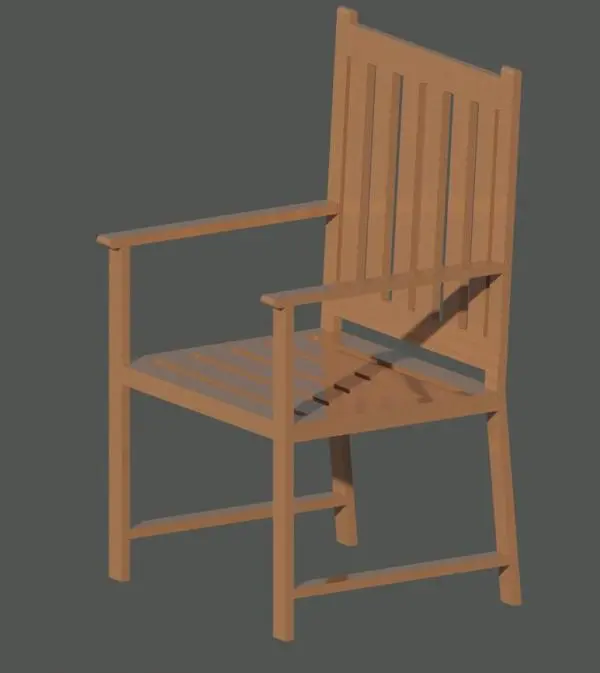 Garden Chair — preview 1, by sniksder (RevitCity, CC0)