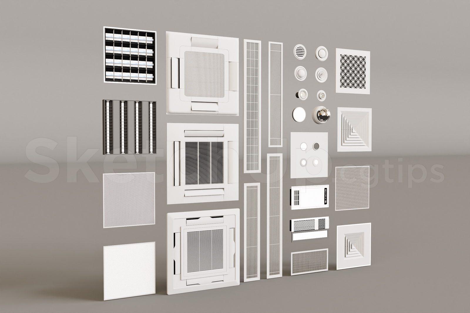 Recessed Air Conditioning Vent