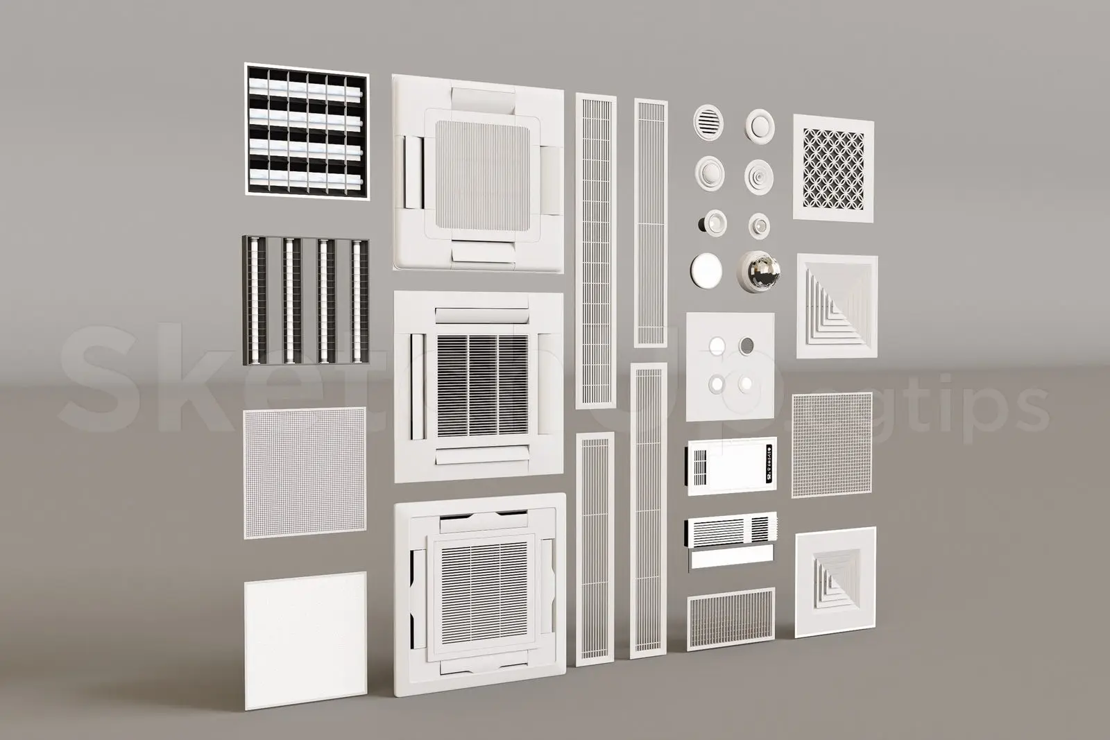 Recessed Air Conditioning Vent
