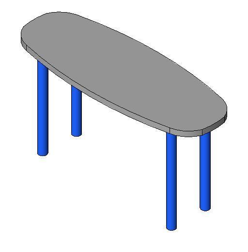 2 Person Rounded Desk
