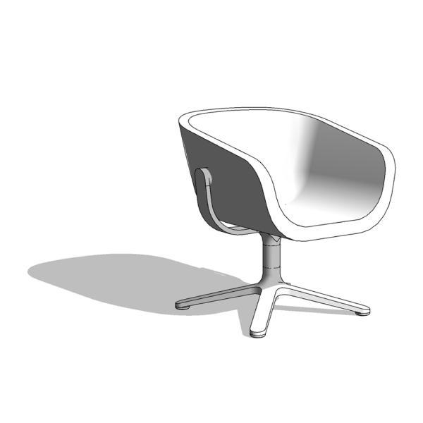 Scoop Lounge Swivel Chair