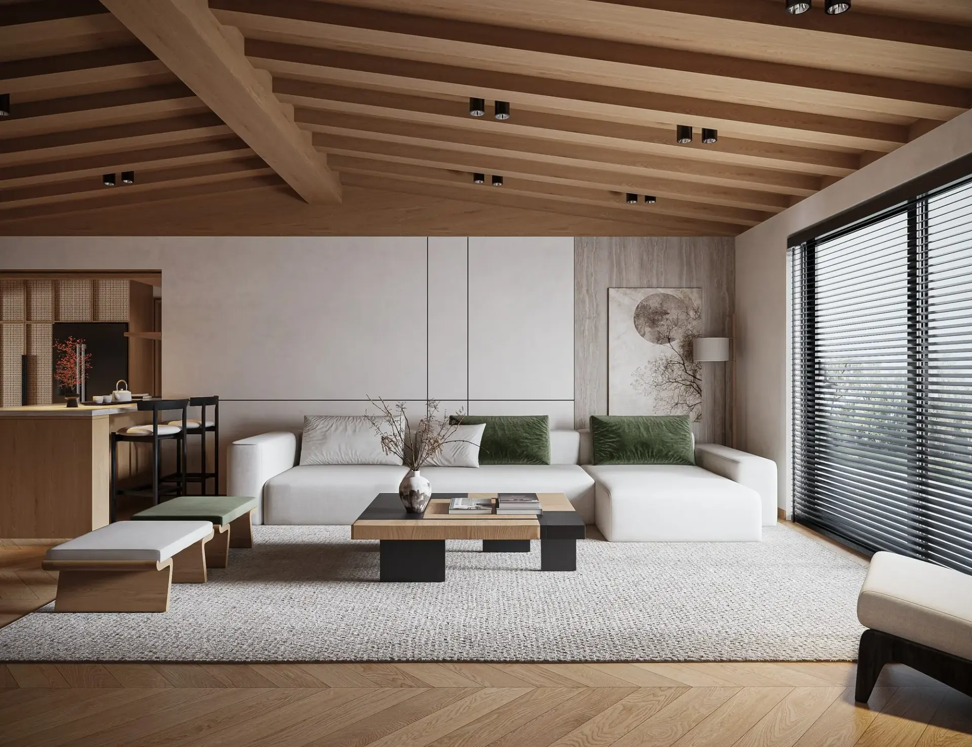 Living Room – Kitchen Interior