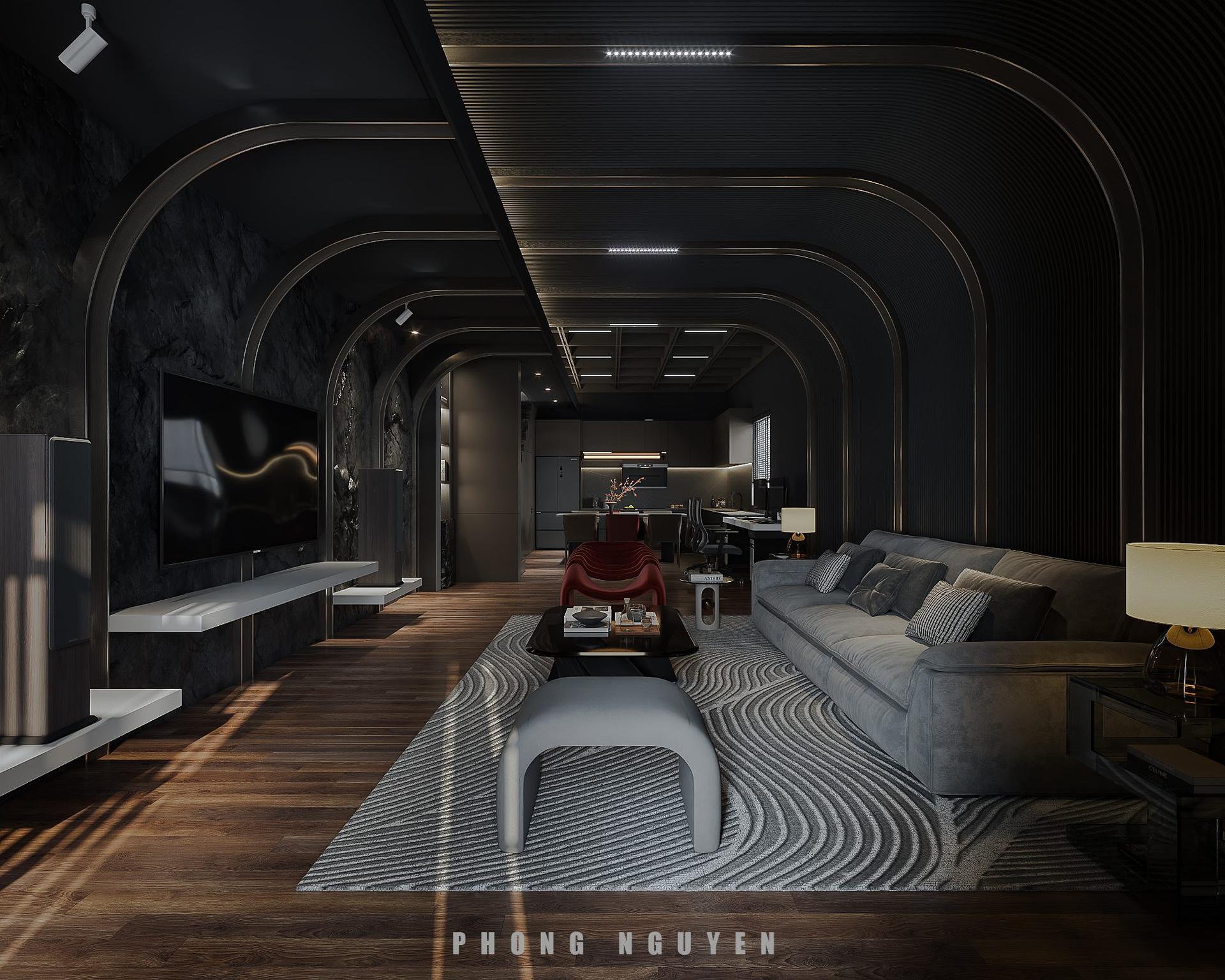 Living Room – Kitchen Interior