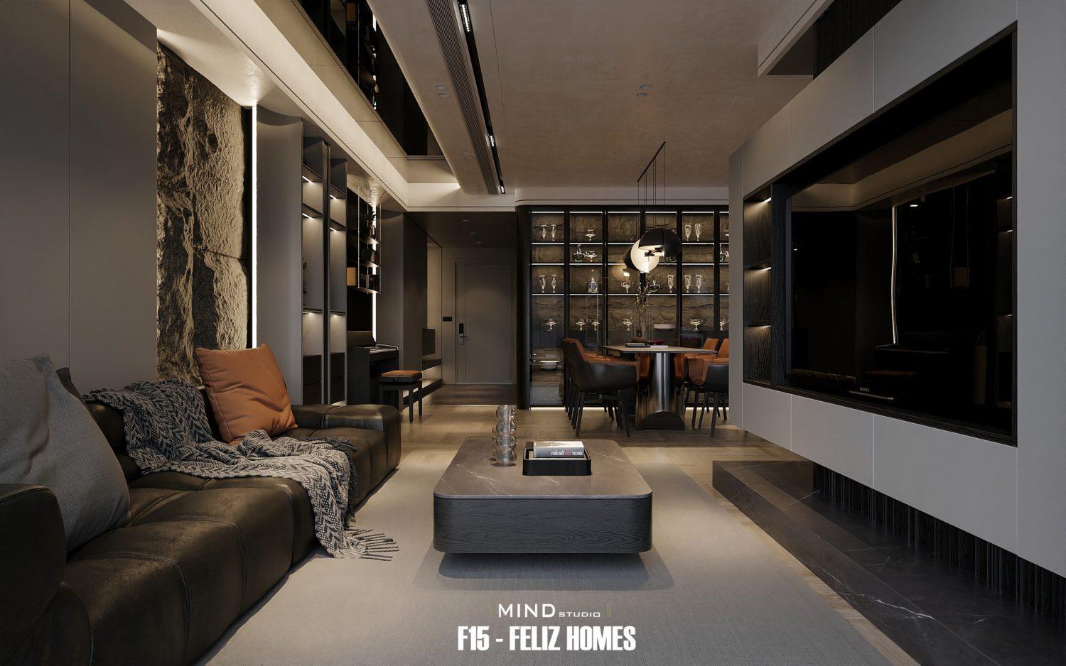 Living Room – Kitchen Interior
