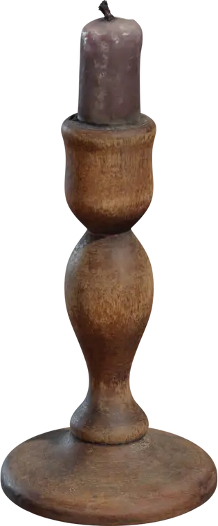 Wooden Candlestick