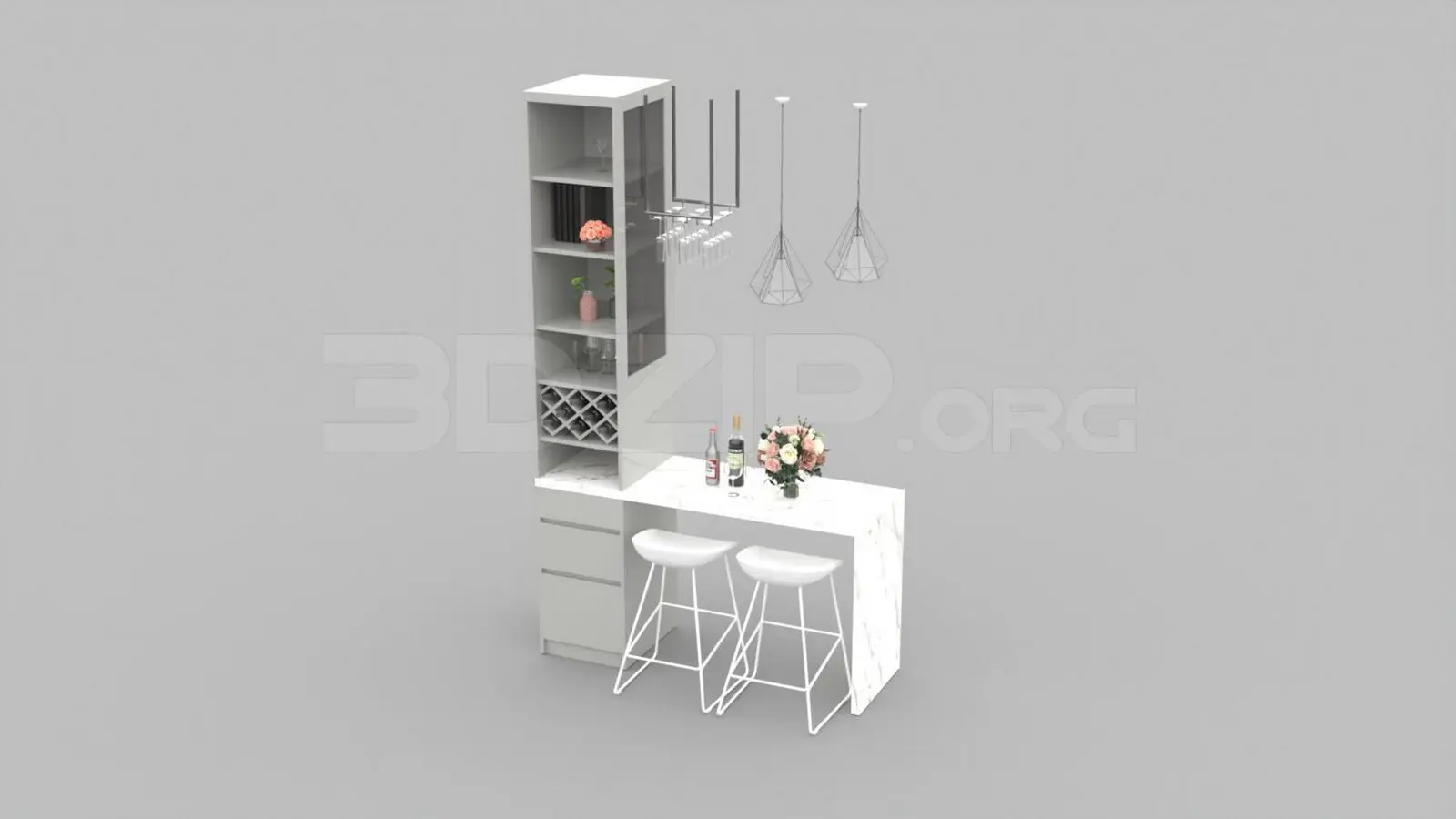 Dining Table And Chair — preview 1, by Nguyen Ngoc (3dzip, CC0)