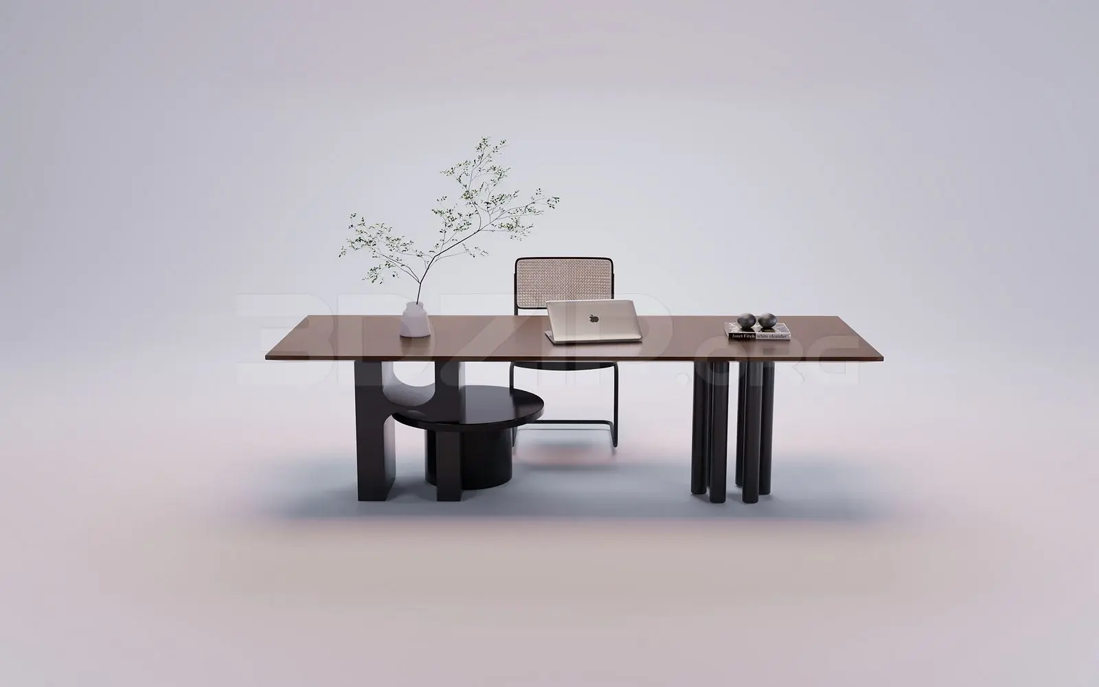 Work Desk 3D Model Download for Interior Design