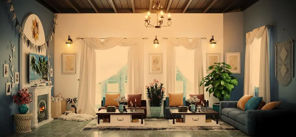 Interior Homestay- Lobby Scenes — preview 1, by TaiNguyen (3dzip)