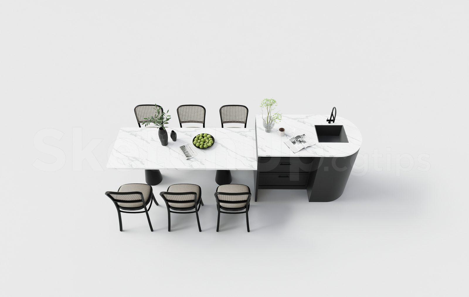 Kitchen Island — preview 1 (cgtips)