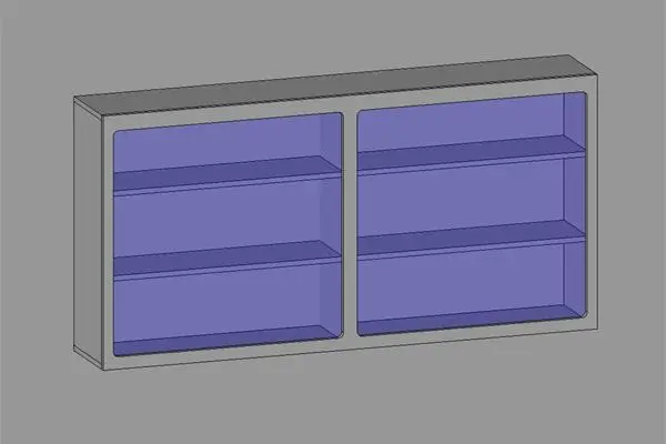 Adjustable Display Cabinet