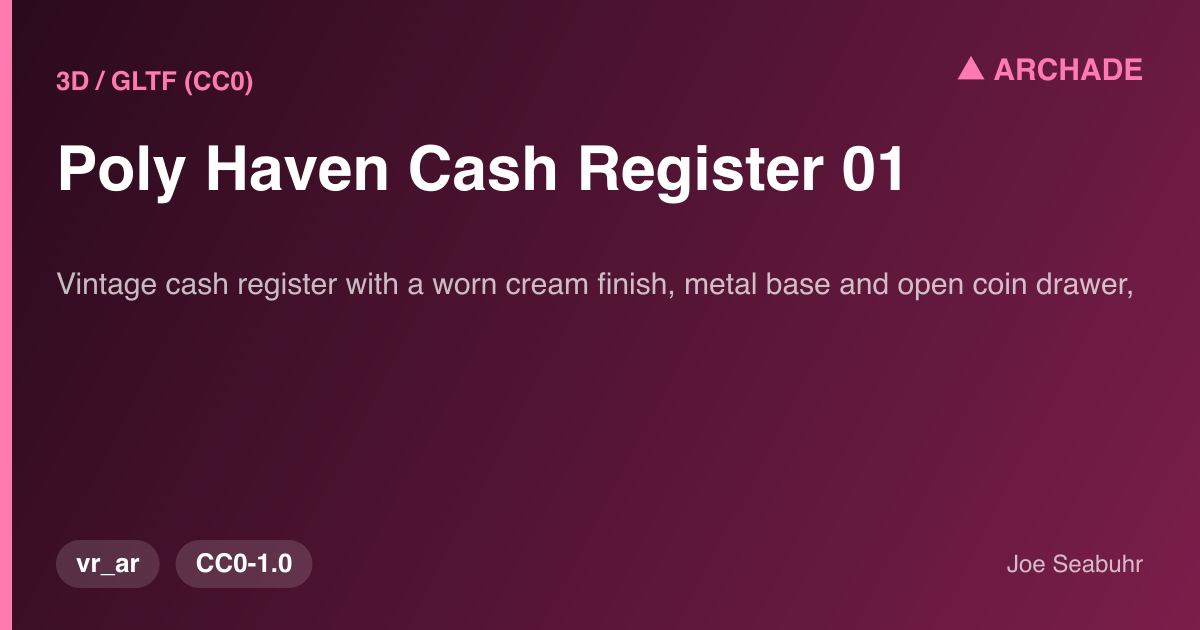 Poly Haven Cash Register 01