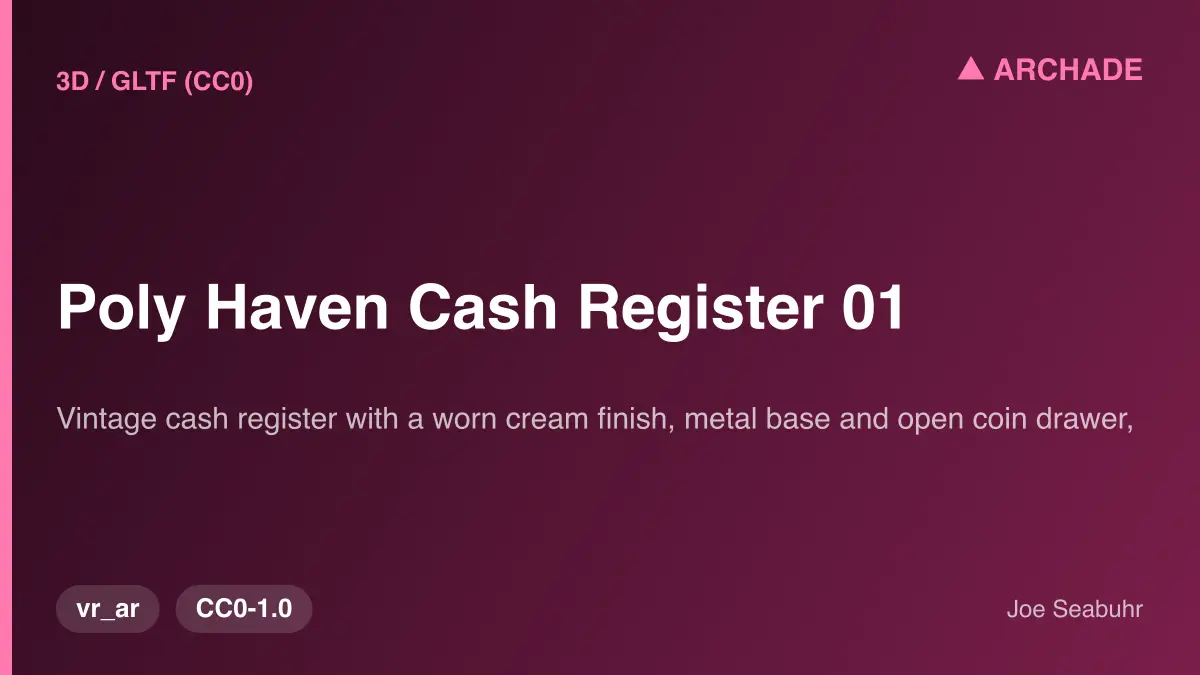 Poly Haven Cash Register 01