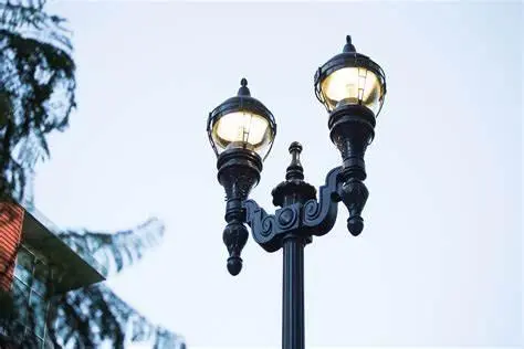 External Street light Double Pole — preview 1, by BIM KERALA (RevitCity, CC0)