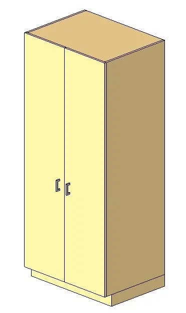 Learning Wall - Teacher Cabinet w Hanging Rod