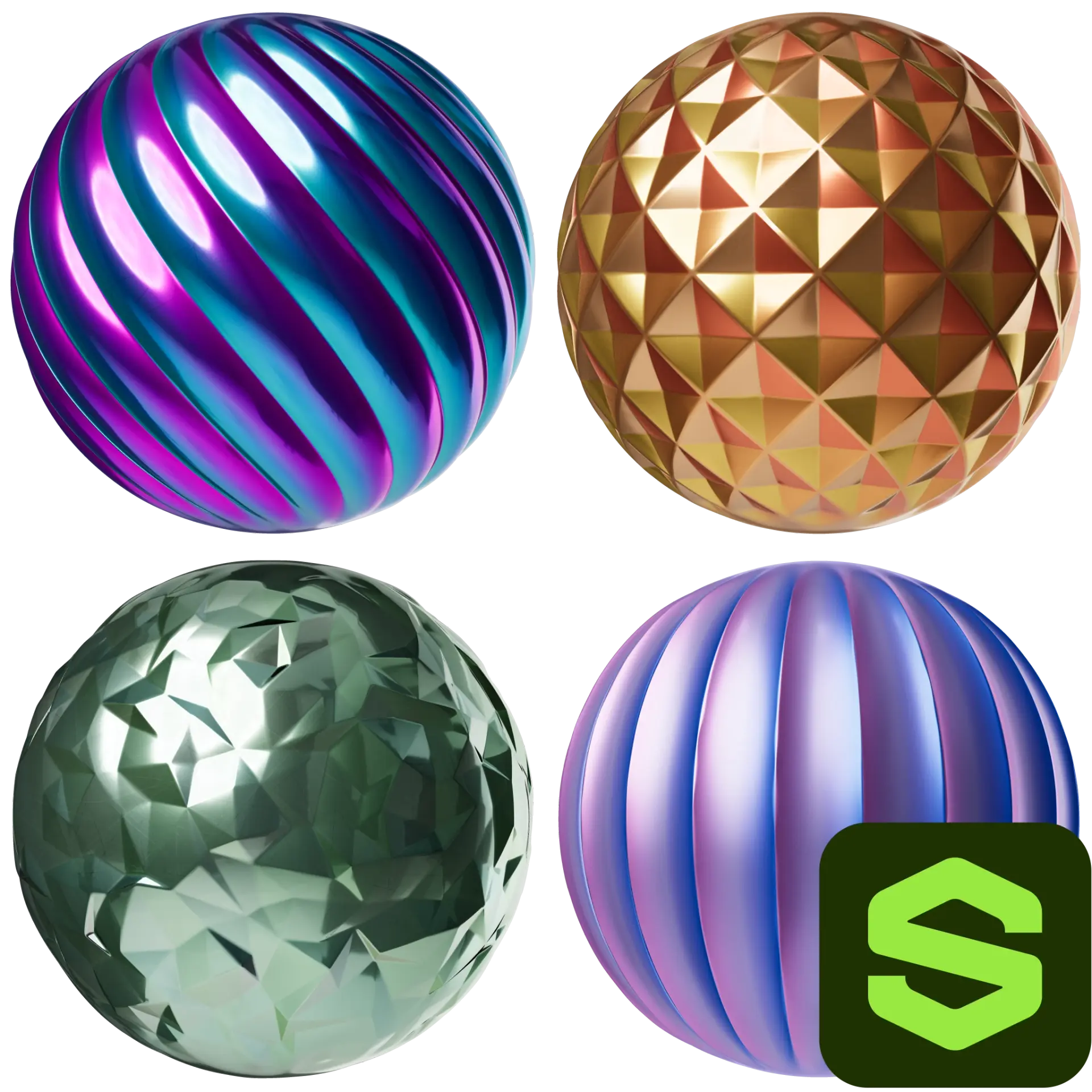 Christmas Tree Ornament Substance 007 — preview 1 (ambientCG, CC0)