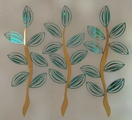 Leaf wall art