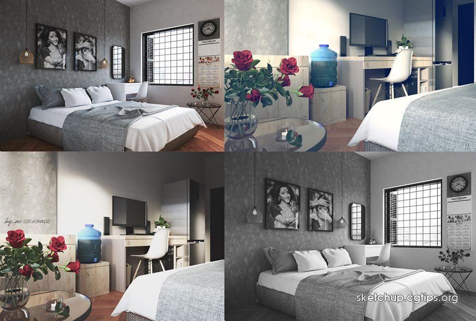 Interior Bedroom Scene