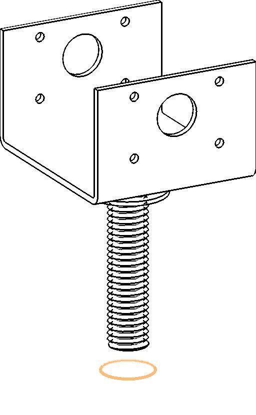 Simpson EPB44PHDG Elevated Post Bases