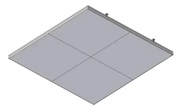 Blue Metal-Air-tight Ceiling System