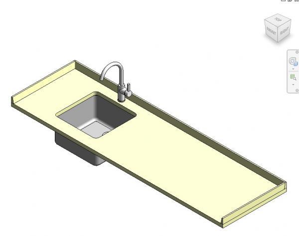 Encimera cocina con fregadero