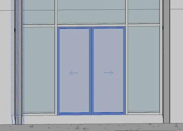 Curtain Wall Sliding door Double