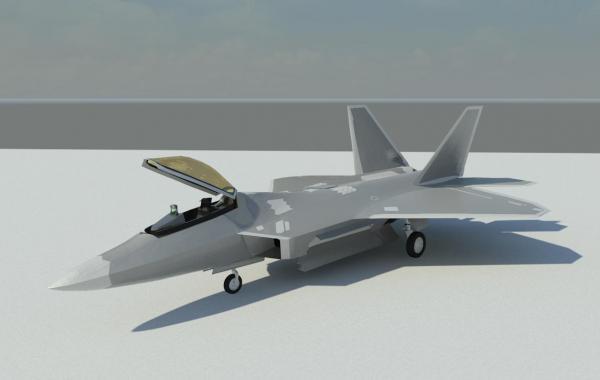 F-22 Raptor - Military Fighter Jet Airplane