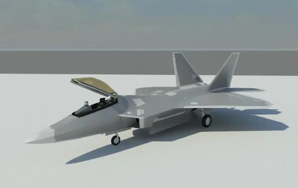 F-22 Raptor - Military Fighter Jet Airplane