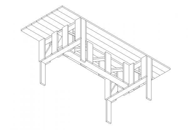 Enzo Mari Table Tavolo Rettangolare 1123 C