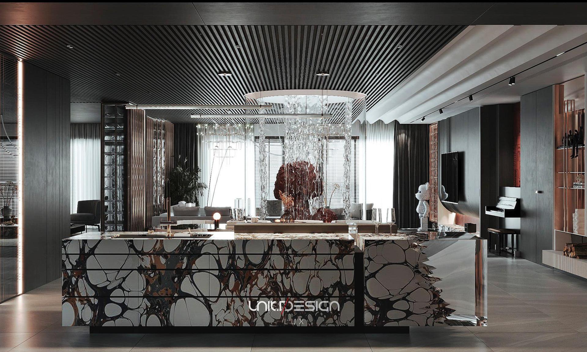 Living Room – Kitchen Interior