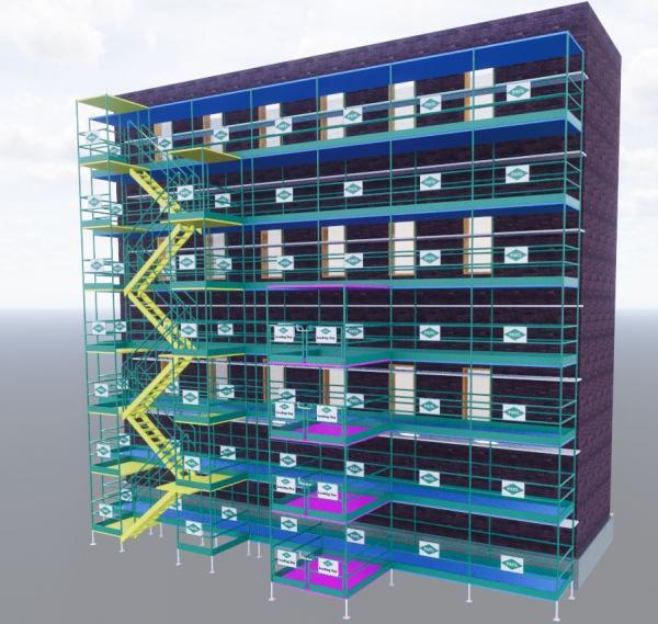 Scaffold loading bay tower- full parametric
