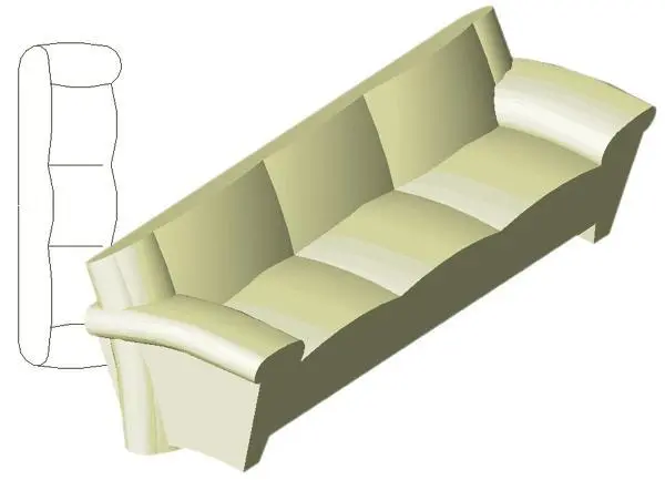 Arc Sofa - Lightweight Non-parametric