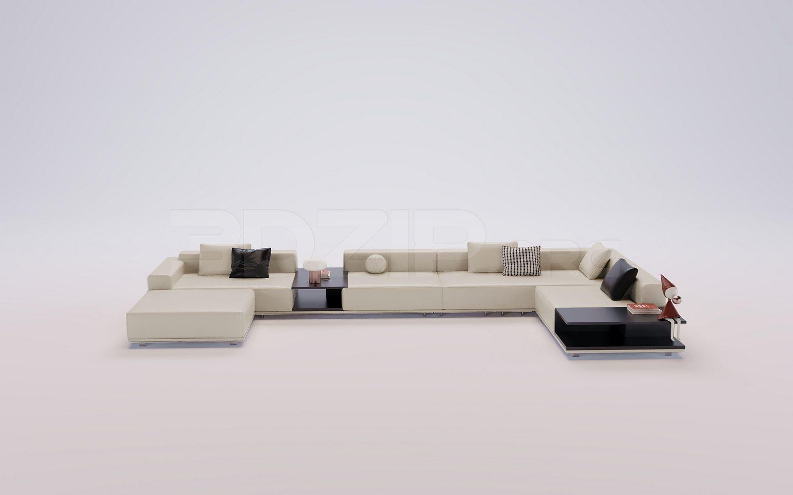 Sofa 3D Model for Interior Projects