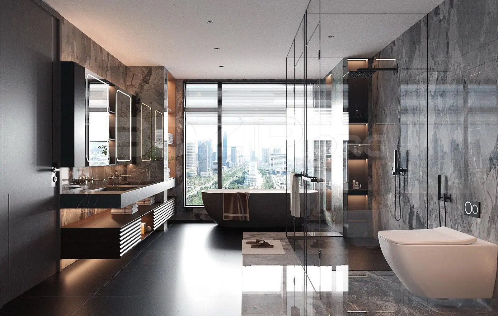 Bathroom Interior — preview 1 (3dzip)