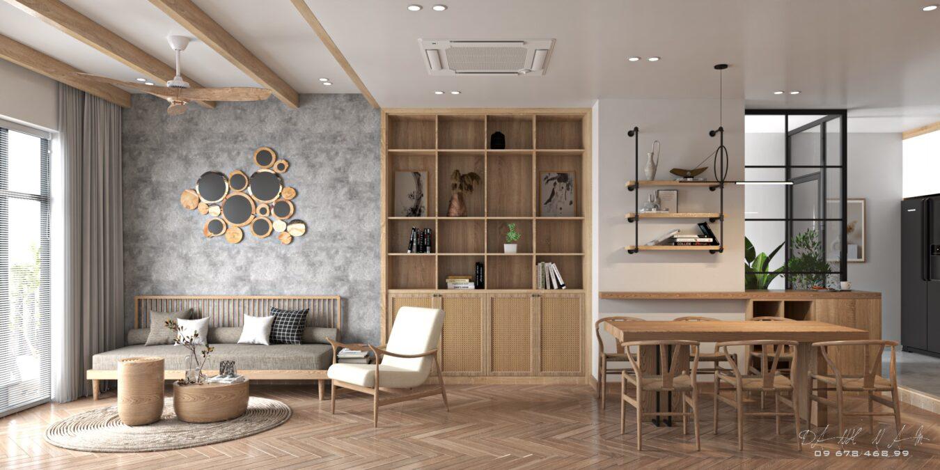 Interior Living Room – Kitchen