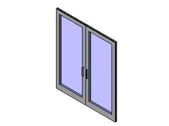Curtain Wall Dbl Glass Al Sf — preview 1, by Revit 5.1 Subscription Library (RevitCity, CC0)