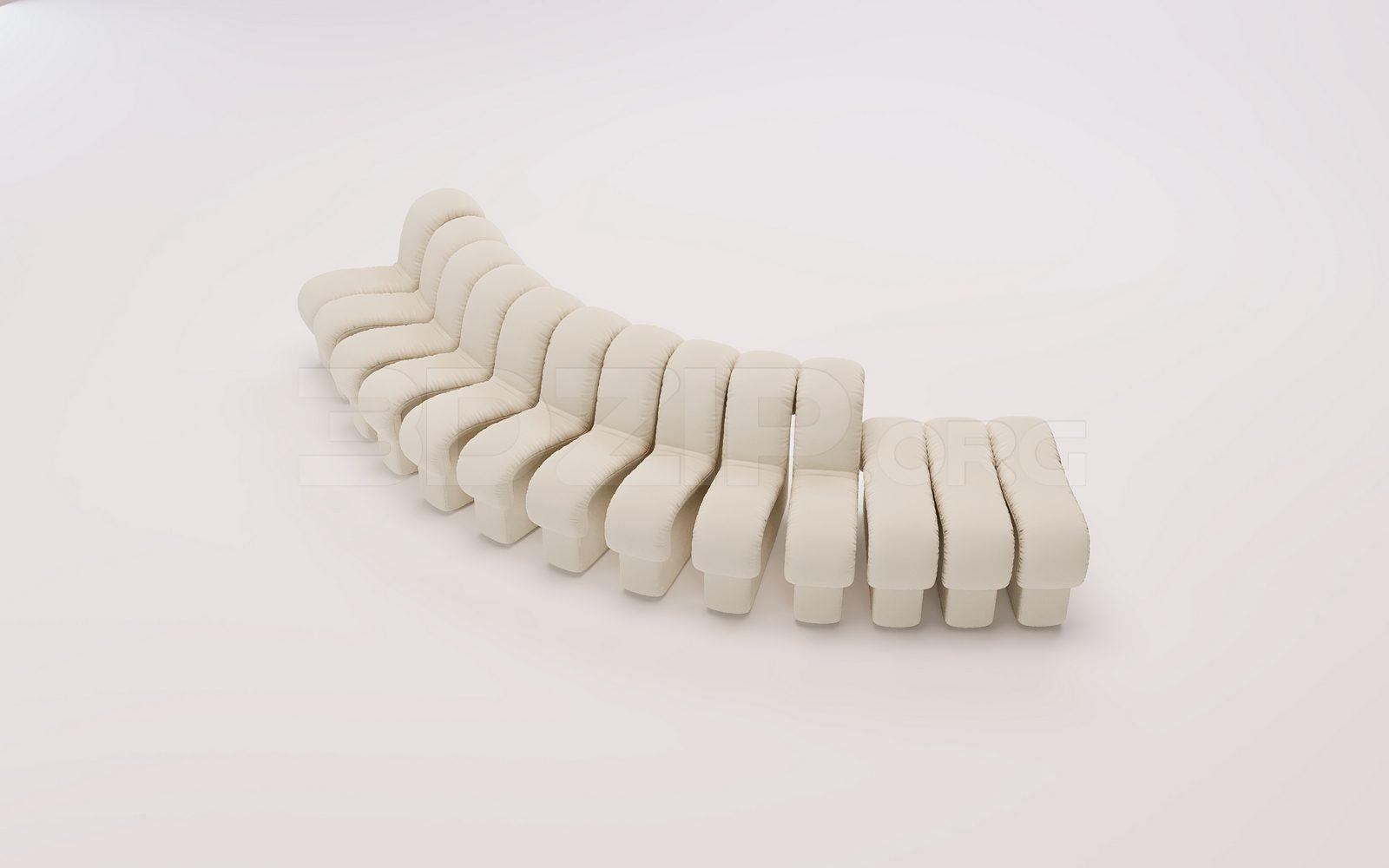 Sofa 3D Model for Interior Projects