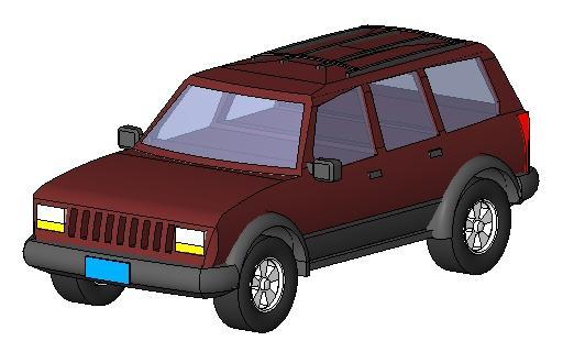 A Revit Suv 3d car