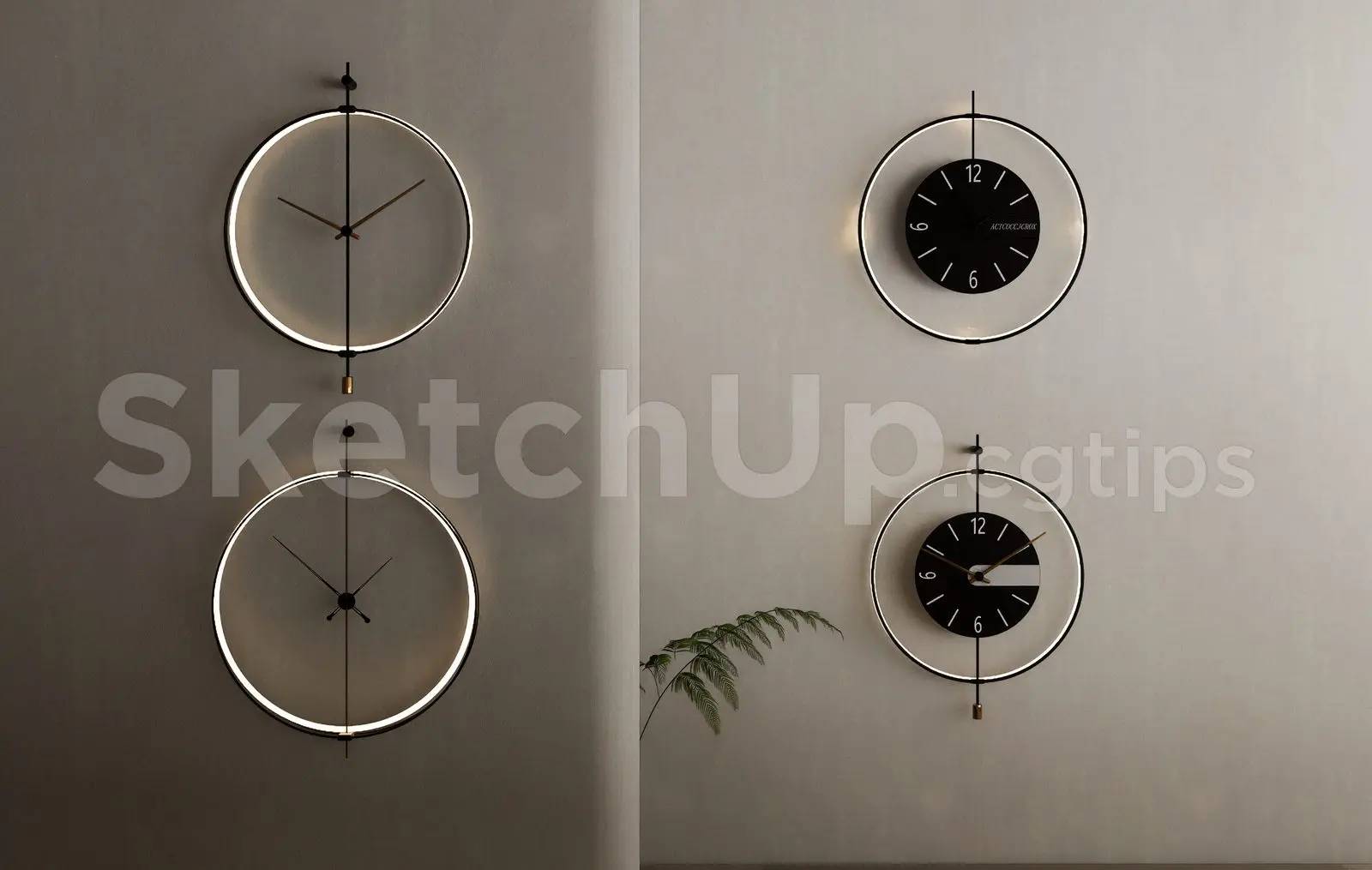 Wall Clock Model — preview 1 (cgtips)