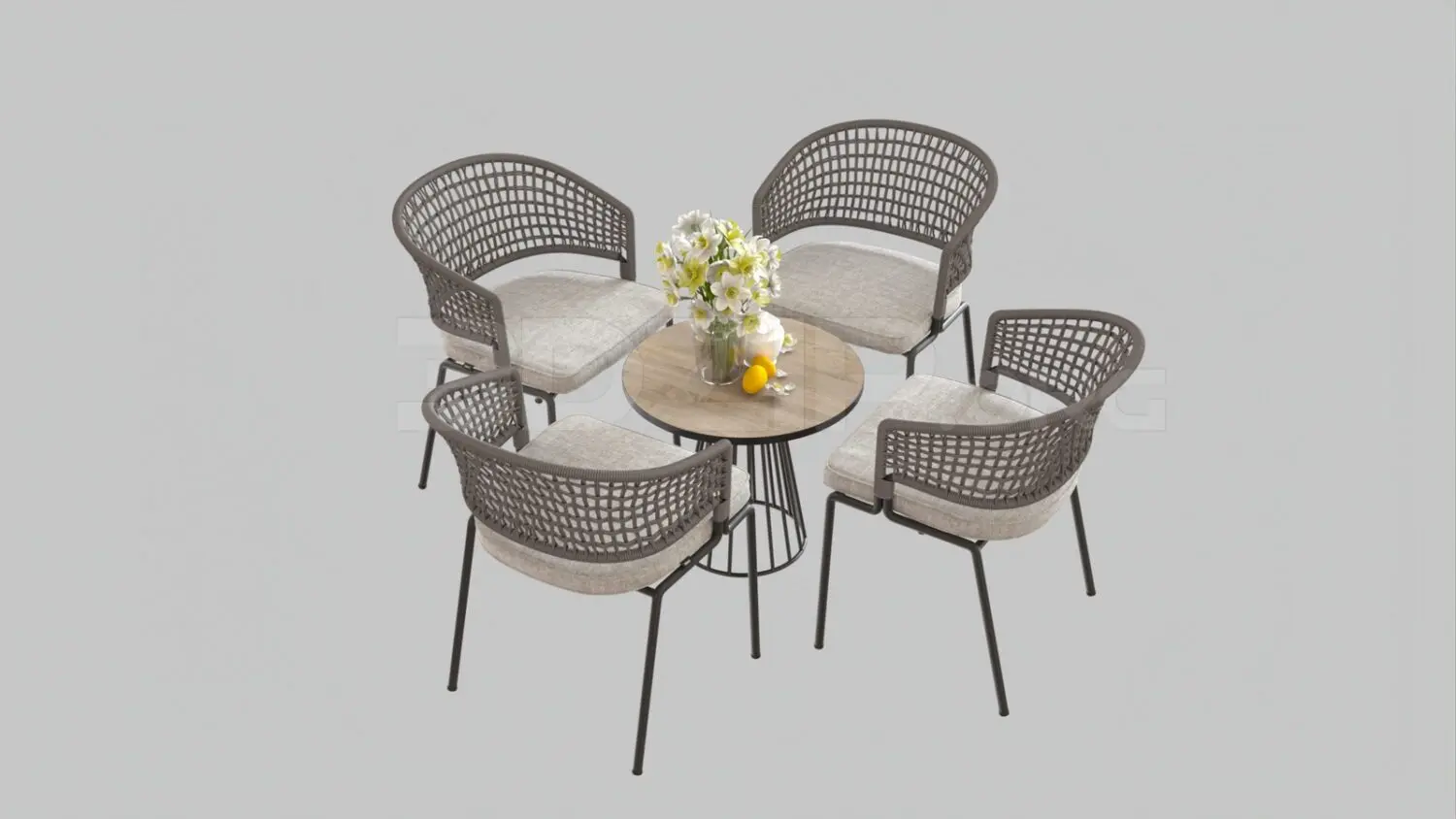 Dining Table And Chair — preview 1 (3dzip, CC0)