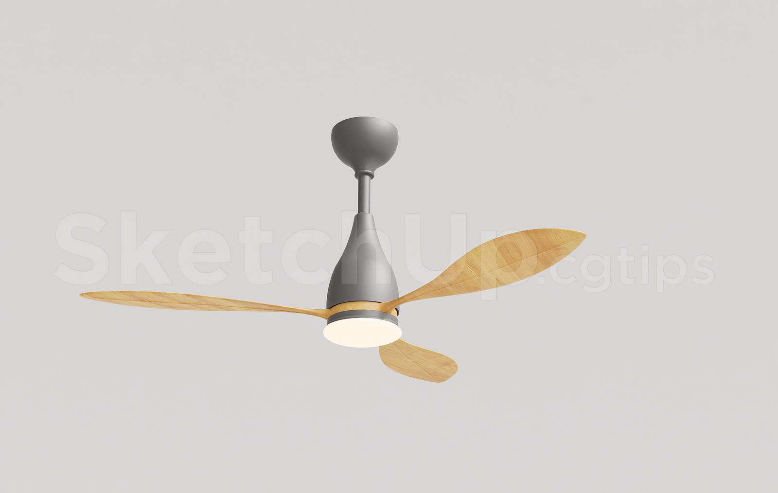 Modern Ceiling Fan with Light