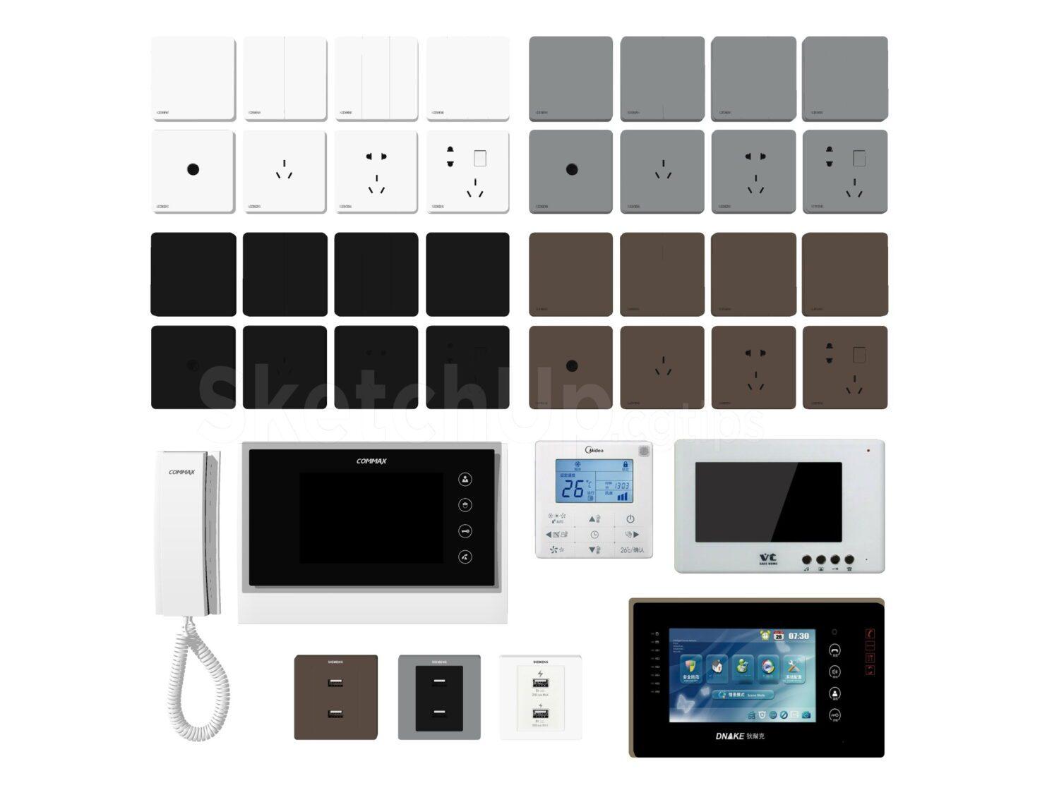 Electrical outlets and switches