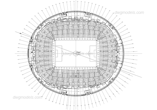 Stadium 1 plan. Level 6