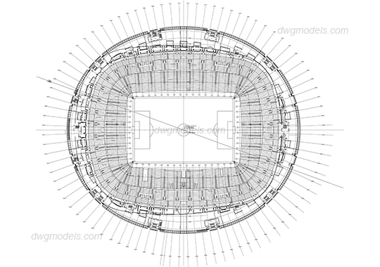 Stadium 1 plan. Level 6