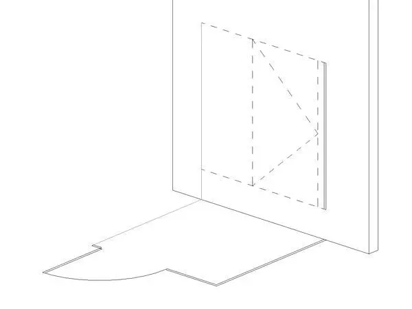 2D 60 x60 ADA Toilet Stall