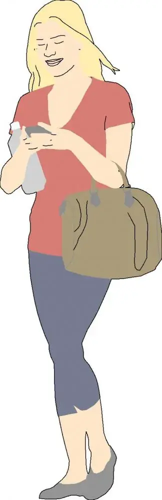 A flat Human figure