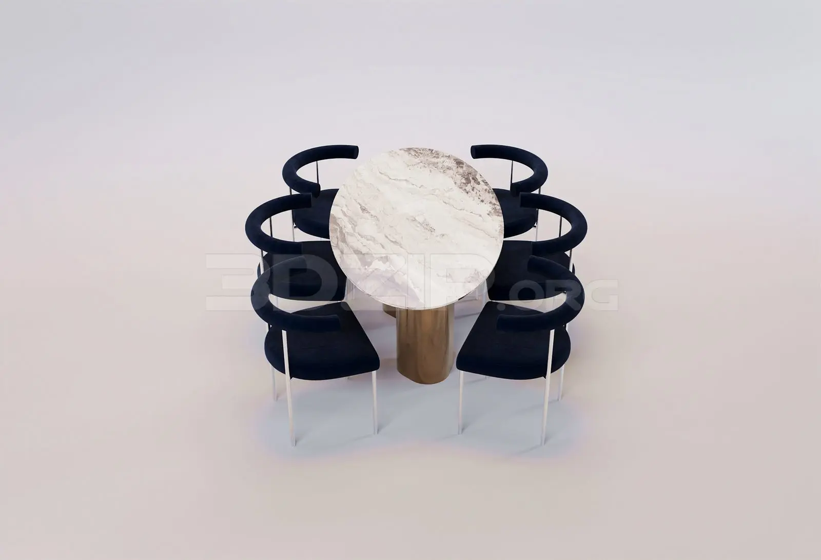 Dining Table And Chair — preview 1 (3dzip)