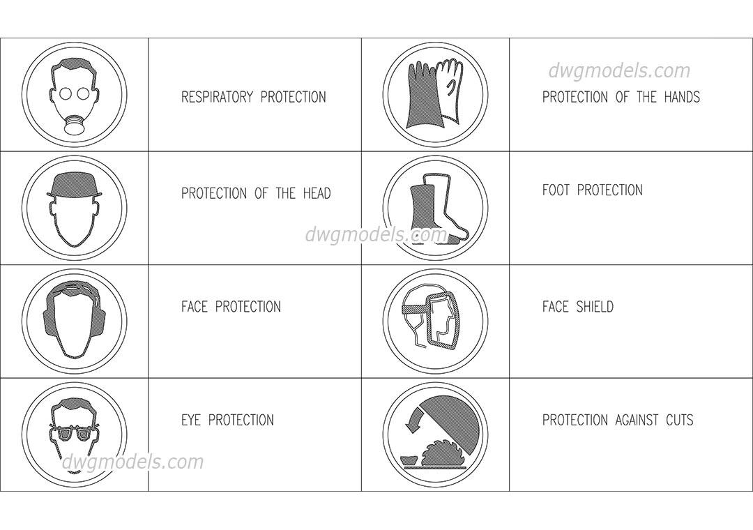 Occupational safety symbols
